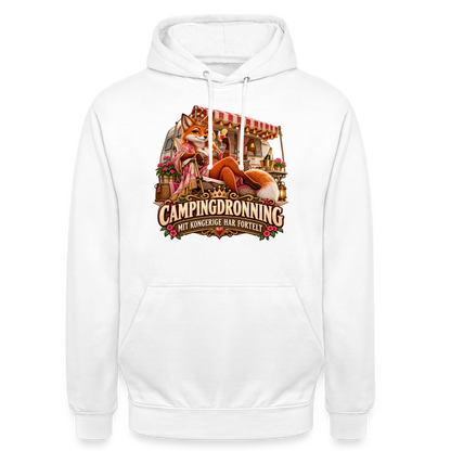 CityShirts - Hoodie - Campingdronning – Mit kongerige har fortelt - CS042 - hvid