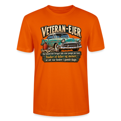 CityShirts - T-shirt - Veteran-ejer - CS017 - mørk orange