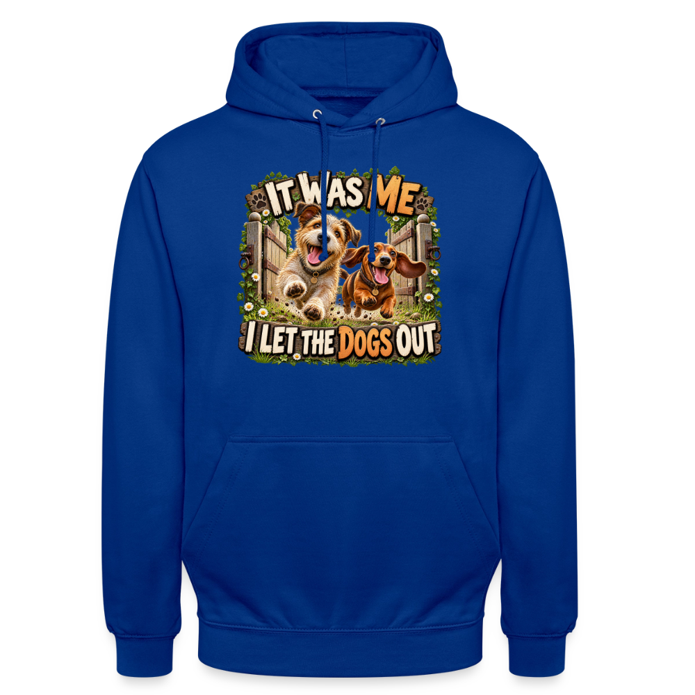 CityShirts - Hoodie - It was me – I let the dogs out - CS013 - kongeblå