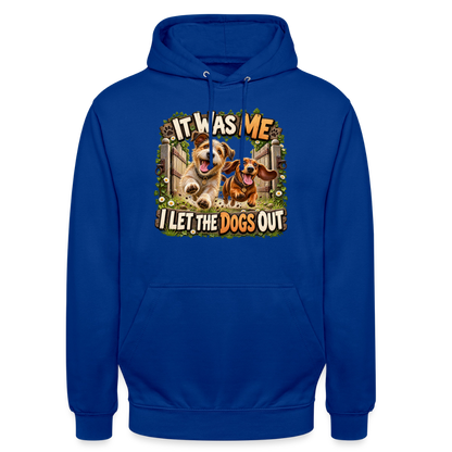 CityShirts - Hoodie - It was me – I let the dogs out - CS013 - kongeblå