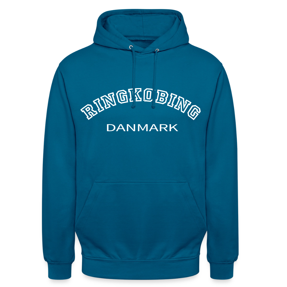 CityShirt - Hoodie - Ringkøbing - dybt havblå 