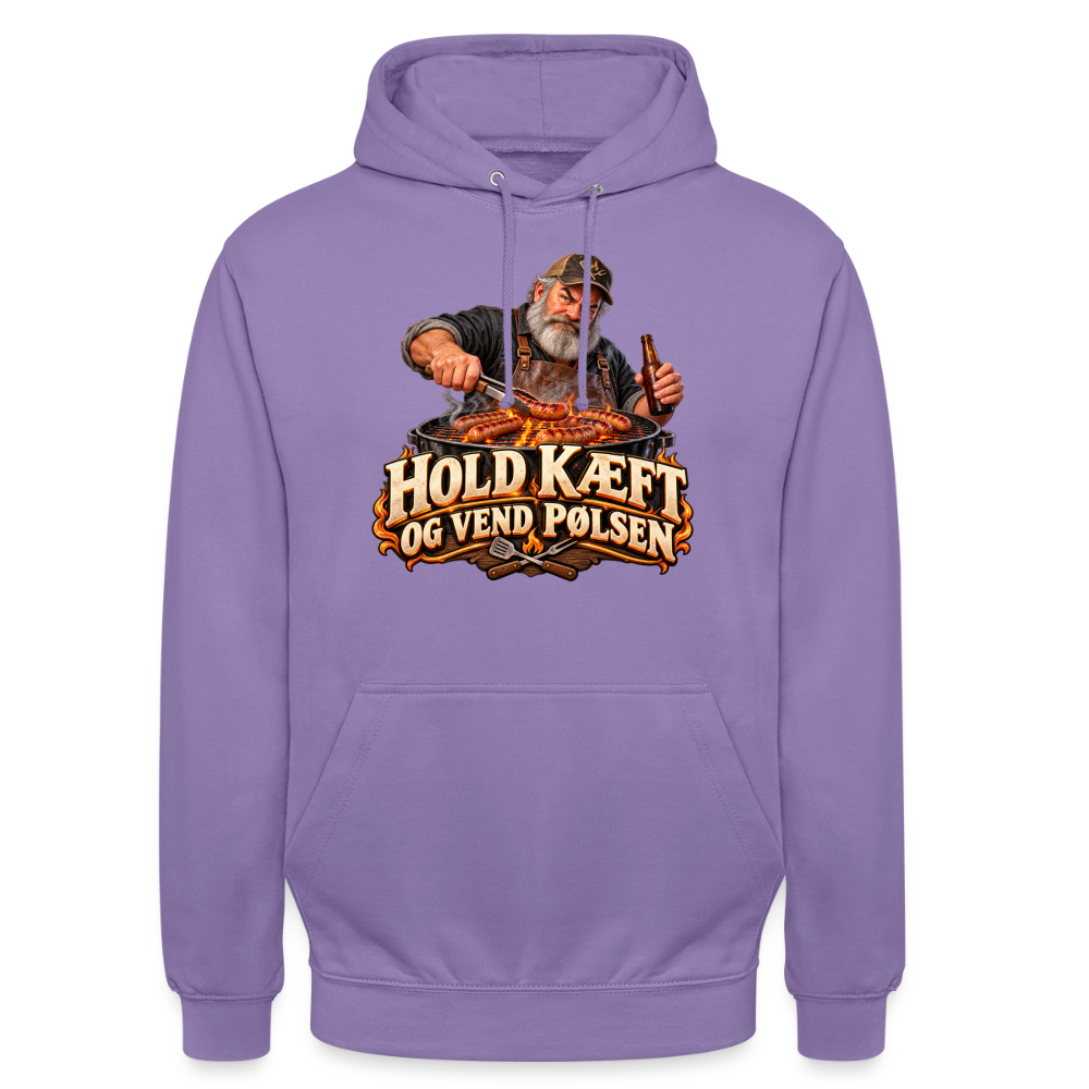 CityShirts - Hoodie - Hold kæft og vend pølsen - CS045 - lavendel