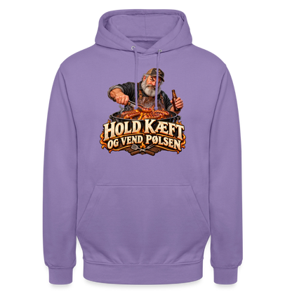 CityShirts - Hoodie - Hold kæft og vend pølsen - CS045 - lavendel