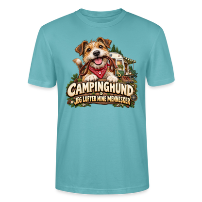 CityShirts - T-shirt - Campinghund – Jeg lufter mine mennesker - CS041 - pastelturkis