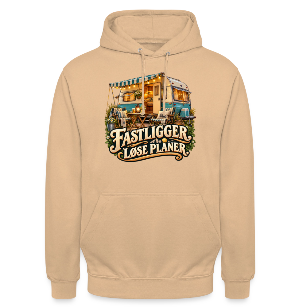 CityShirts - Hoodie - Fastligger. Løse planer. - CS031 - fersken