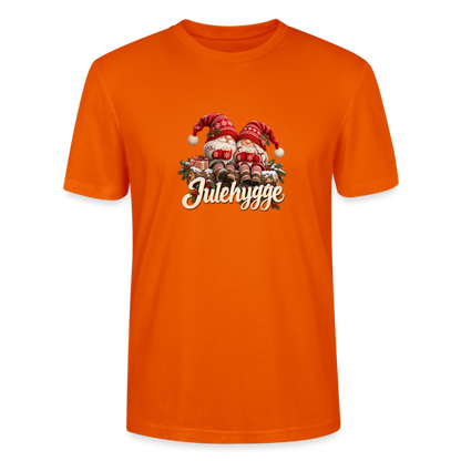 CityShirts - T-shirt - Julehygge – nisser og varm kakao - CS062 - mørk orange