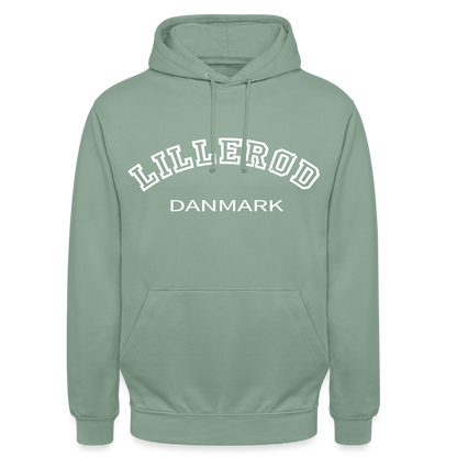CityShirt - Hoodie - Lillerød - grågrøn