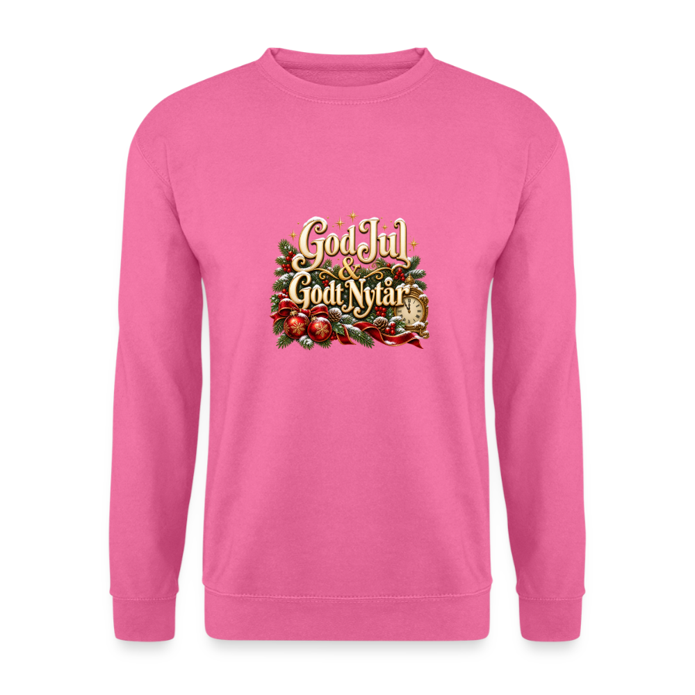 CityShirts - Sweatshirt - God Jul & Godt Nytår – jul og nytår - CS060 - pink