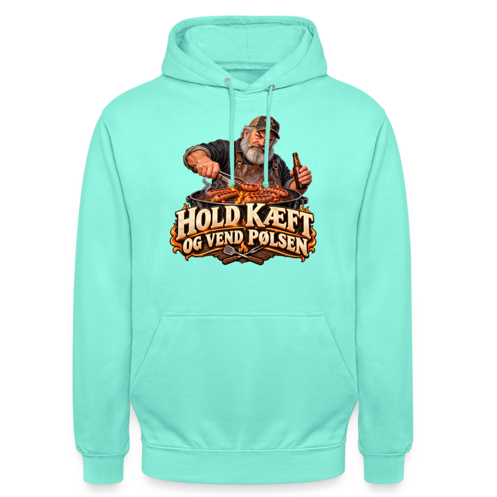 CityShirts - Hoodie - Hold kæft og vend pølsen - CS045 - mint