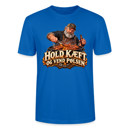 CityShirts - T-shirt - Hold kæft og vend pølsen - CS045 - påfugleblå