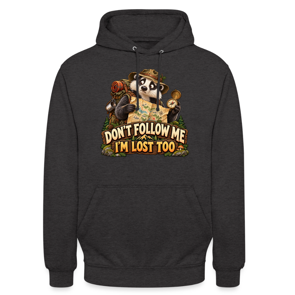 CityShirts - Hoodie - Don’t follow me – I’m lost too - CS019 - charcoal