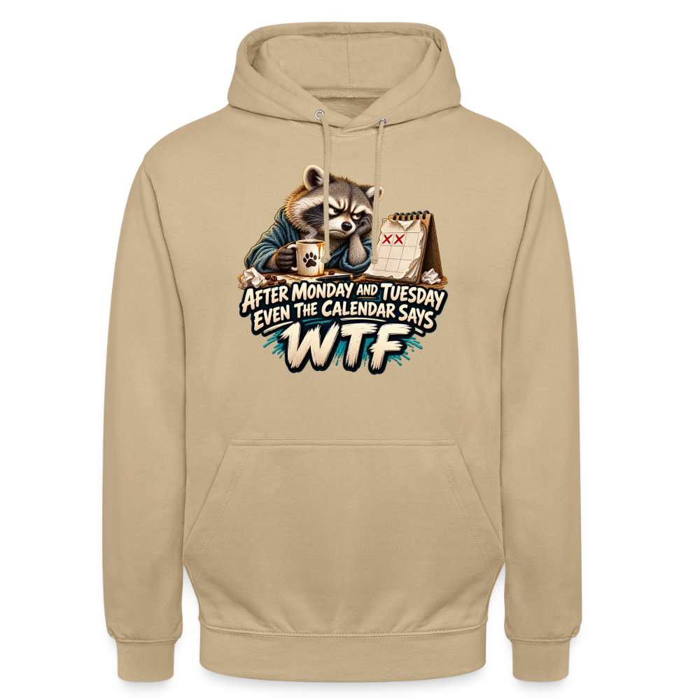 CityShirts - Hoodie - Even the calendar says WTF - CS014 - beige