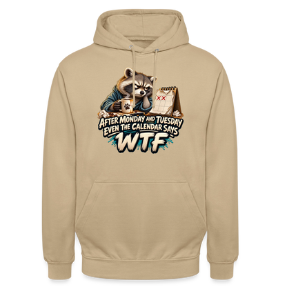 CityShirts - Hoodie - Even the calendar says WTF - CS014 - beige