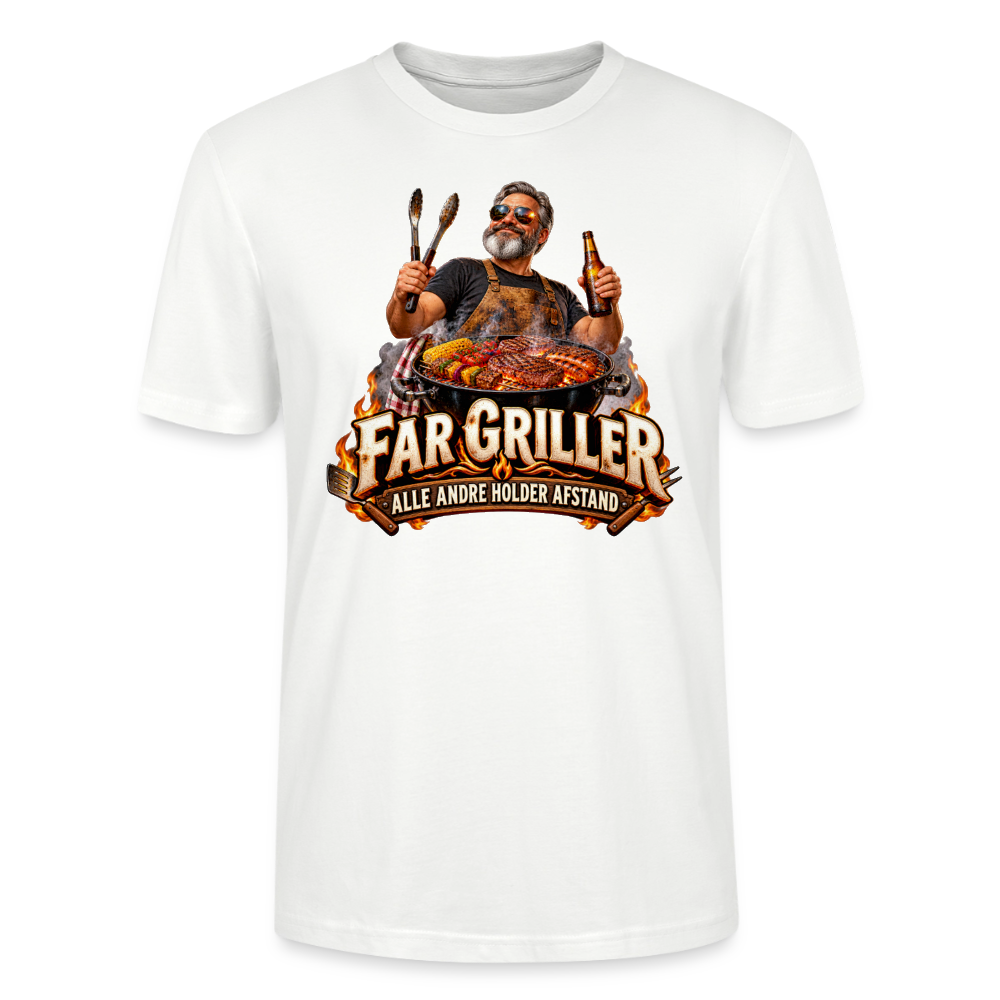 CityShirts - T-shirt - Far griller – Alle andre holder afstand - CS055 - hvid