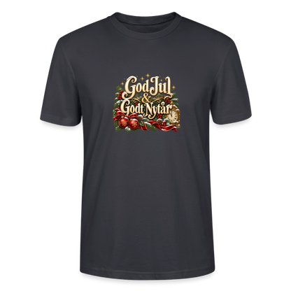 CityShirts - T-shirt - God Jul & Godt Nytår – jul og nytår - CS060 - mørk gråblå