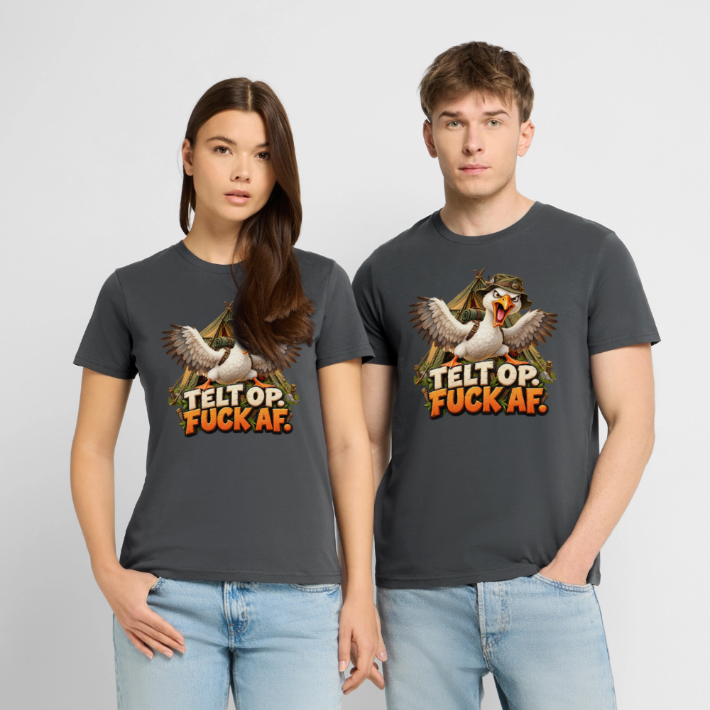 CityShirts - T-shirt - Telt op. Fuck af. - CS037 - charcoal