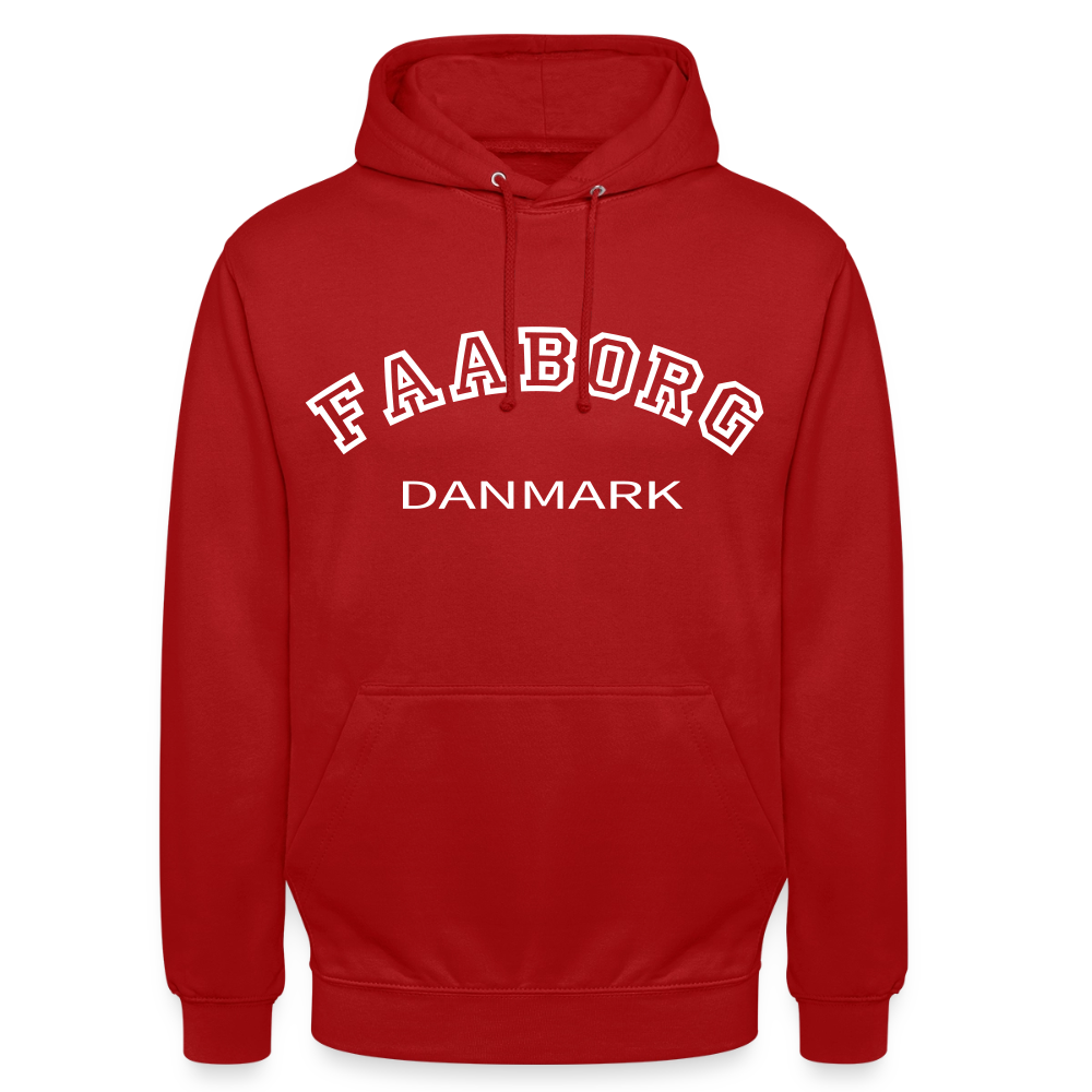 CityShirt - Hoodie - Faaborg - rød