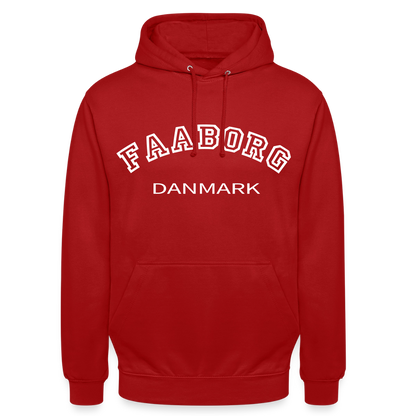 CityShirt - Hoodie - Faaborg - rød