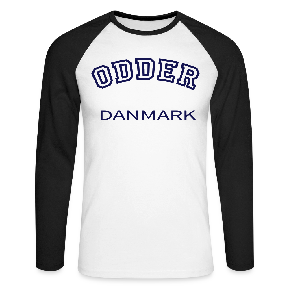 CityShirt - Baseball T-Shirt - Odder - hvid/sort