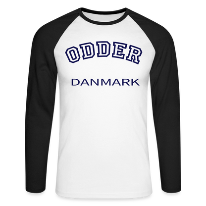 CityShirt - Baseball T-Shirt - Odder - hvid/sort