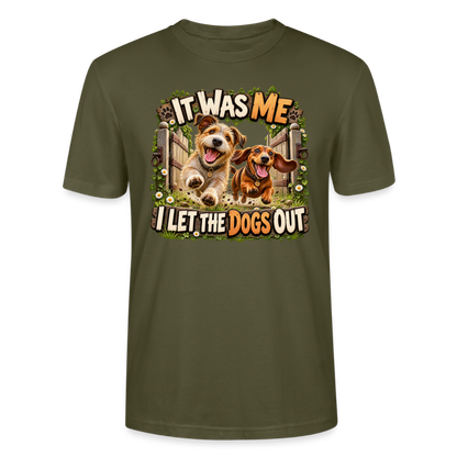 CityShirts - T-shirt - It was me – I let the dogs out - CS013 - khaki