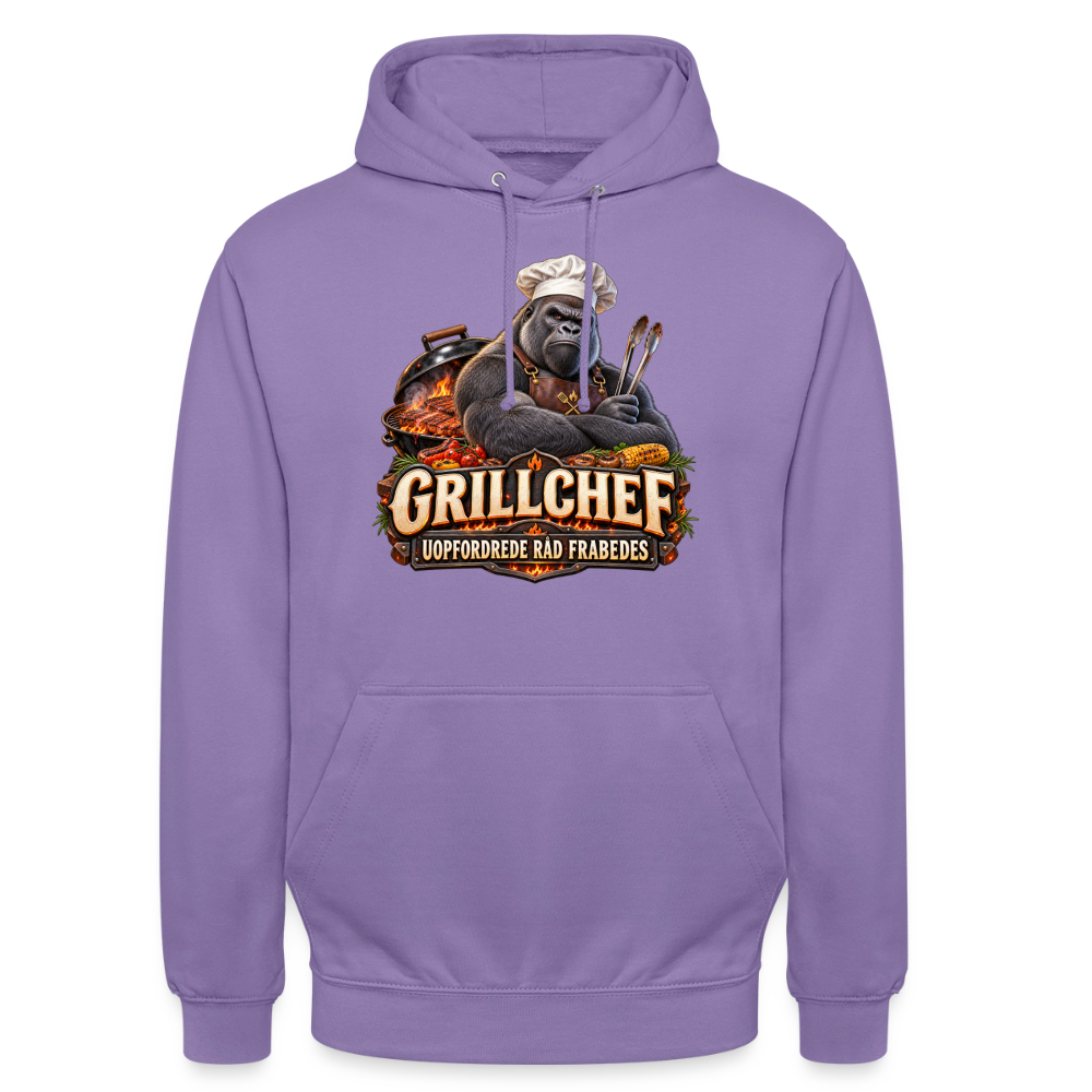 CityShirts - Hoodie - Grillchef – Uopfordrede råd frabedes - CS047 - lavendel