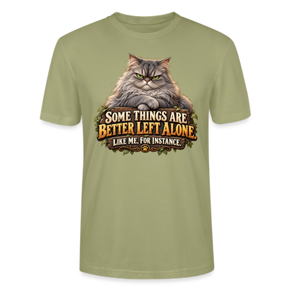 CityShirts - T-shirt - Better left alone – Like me, for instance - CS015 - grågrøn