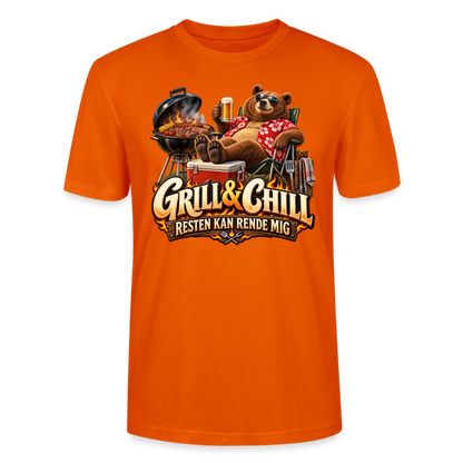 CityShirts - T-shirt - Grill & Chill – Resten kan rende mig - CS049 - mørk orange