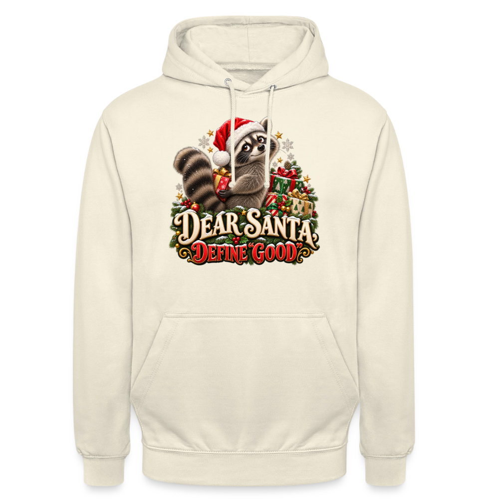CityShirts - Hoodie - Dear Santa, define good – julevaskebjørn - CS028 - vaniljemilkshake
