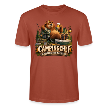 CityShirts - T-shirt - Campingchef – Ansvarlig for ingenting - CS038 - terrakotta