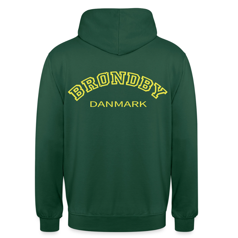 Hættetrøje unisex - Brøndby - flaskegrøn