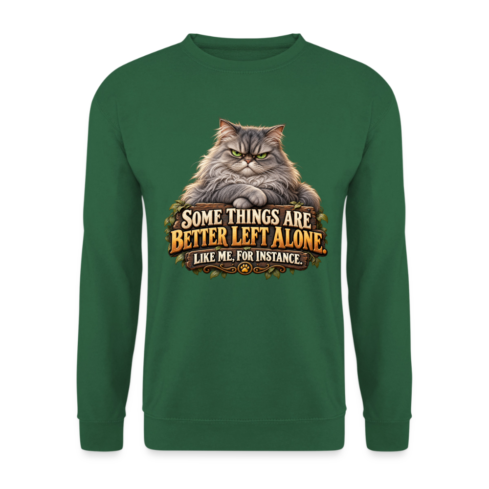 CityShirts - Sweatshirt - Better left alone – Like me, for instance - CS015 - grøn