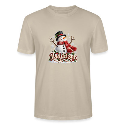 CityShirts - T-shirt - Lad det sne – snemand - CS064 - beige