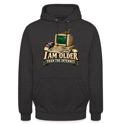 CityShirts - Hoodie - I am older than the internet - CS022 - charcoal