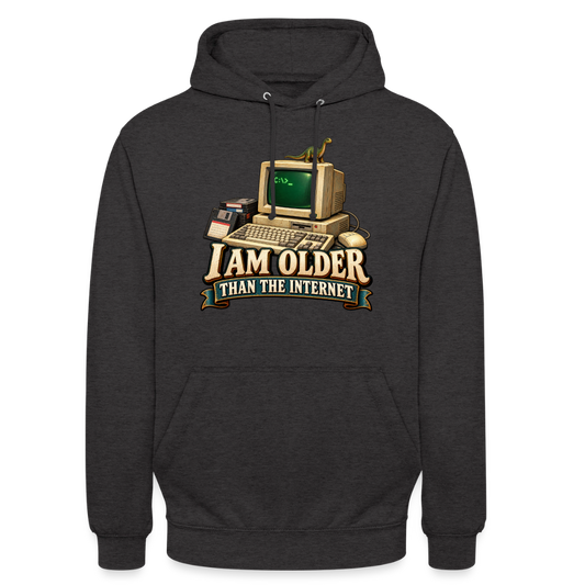 CityShirts - Hoodie - I am older than the internet - CS022 - charcoal