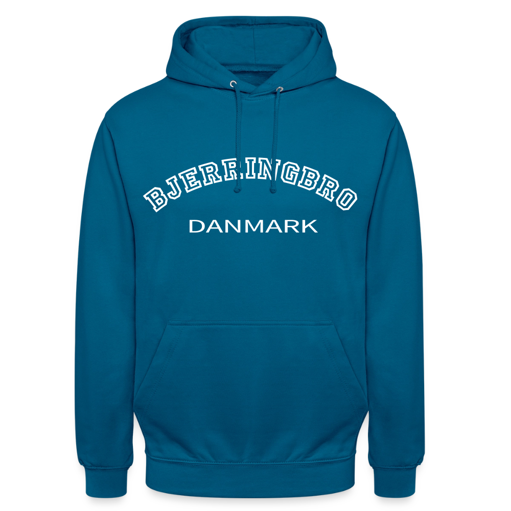CityShirt - Hoodie - Bjerringbro - dybt havblå 