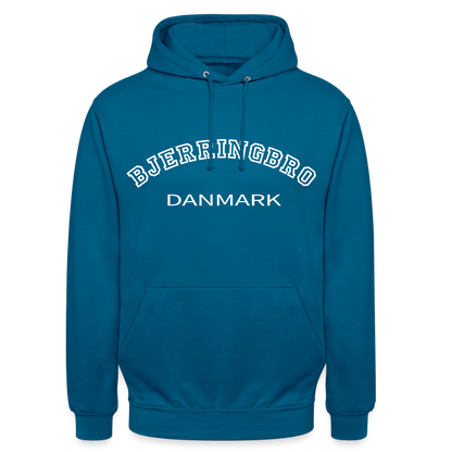CityShirt - Hoodie - Bjerringbro - dybt havblå 