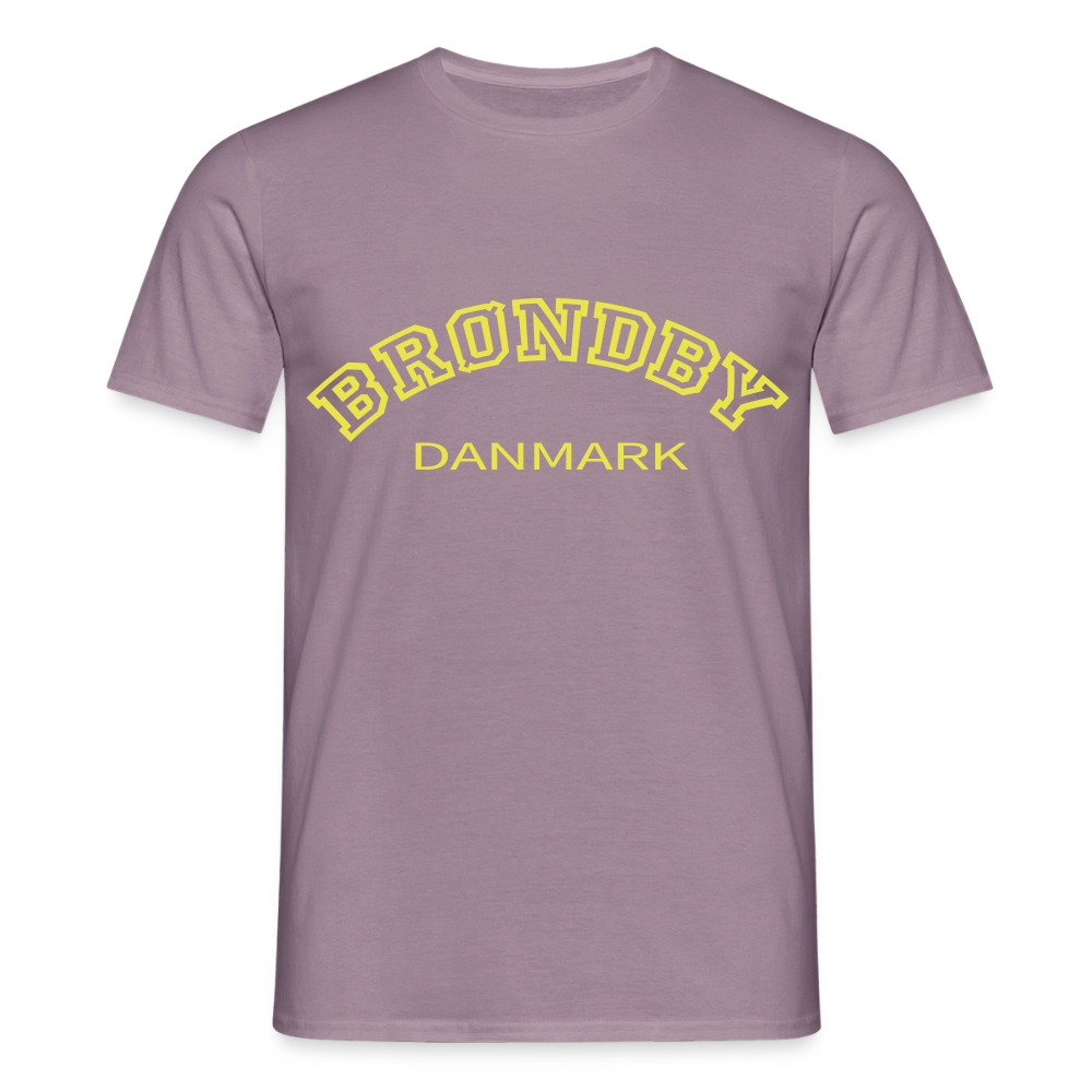 Herre-T-shirt - Brøndby - lillagrå 
