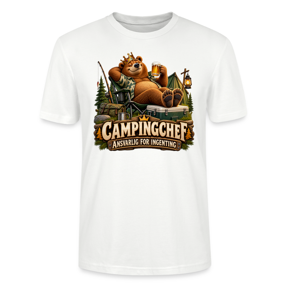 CityShirts - T-shirt - Campingchef – Ansvarlig for ingenting - CS038 - hvid