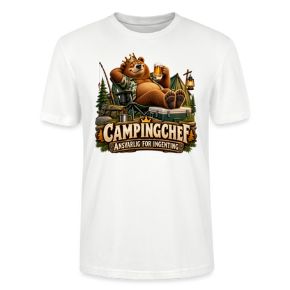 CityShirts - T-shirt - Campingchef – Ansvarlig for ingenting - CS038 - hvid
