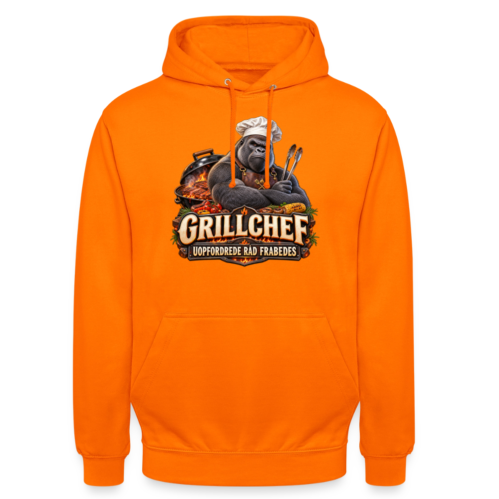 CityShirts - Hoodie - Grillchef – Uopfordrede råd frabedes - CS047 - orange