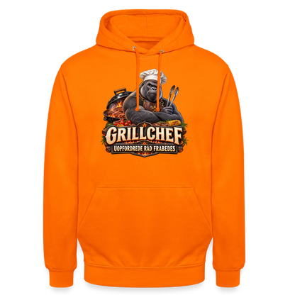 CityShirts - Hoodie - Grillchef – Uopfordrede råd frabedes - CS047 - orange