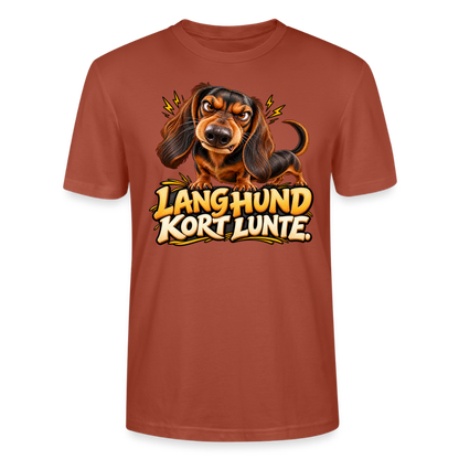 CityShirts - T-shirt - Lang Hund – Kort Lunte - CS026 - terrakotta