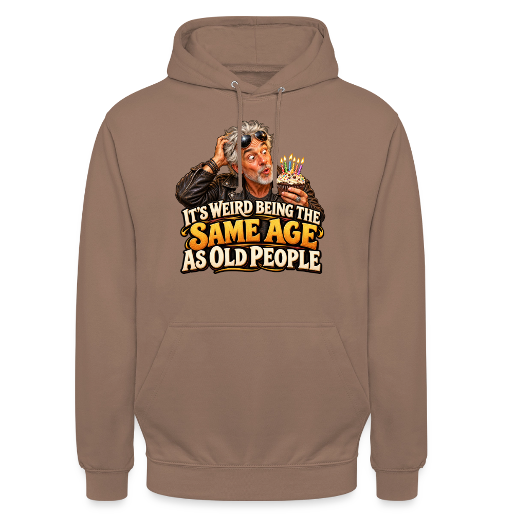 CityShirts - Hoodie - Same age as old people - CS018 - mokka