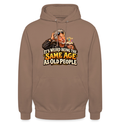 CityShirts - Hoodie - Same age as old people - CS018 - mokka