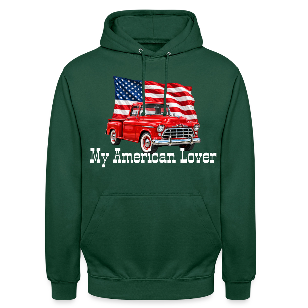 CityShirts - Hoodie - US Car - flaskegrøn