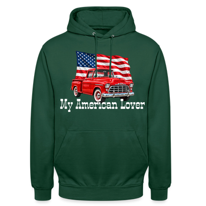 CityShirts - Hoodie - US Car - flaskegrøn
