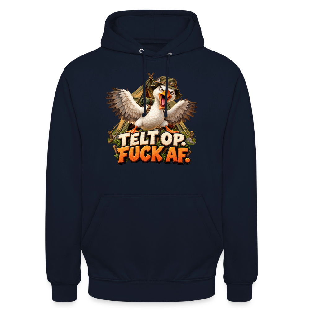 CityShirts - Hoodie - Telt op. Fuck af. - CS037 - marineblå