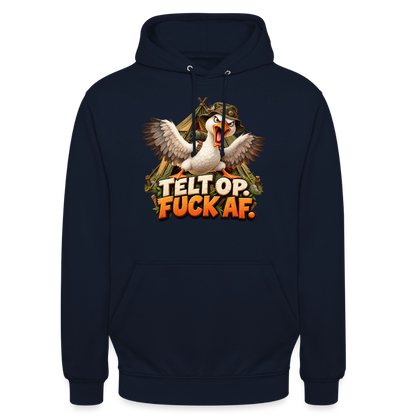 CityShirts - Hoodie - Telt op. Fuck af. - CS037 - marineblå