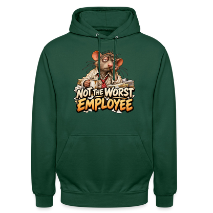 CityShirts - Hoodie - Not the worst employee - CS020 - flaskegrøn